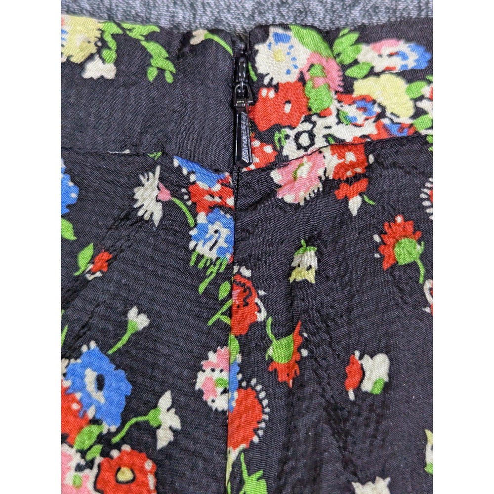 Boden R0285 Black Floral Ruffle Hem Mini Skirt Womens US 8 - Picture 7 of 7